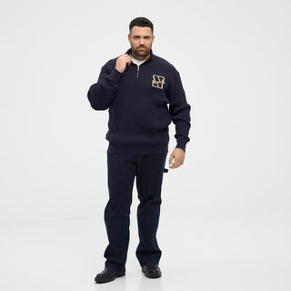 North Latitude / North Latitude Denim North latitude Denim half zip knit Knit 0581 Night Sky