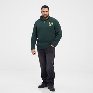 North Latitude / North Latitude Denim North latitude Denim half zip knit Knit 2573 Bottle Green