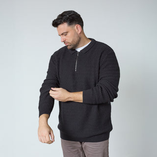 North Latitude / North Latitude Denim PATTERN KNIT PULLOVER Knit 0099 Black