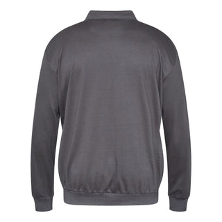 North Latitude / North Latitude Denim POLO COLLAR SWEAT BRUSHED Sweatshirt 0080 Dark Grey Charcole