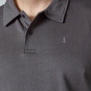 North Latitude / North Latitude Denim POLO COLLAR SWEAT BRUSHED Sweatshirt 0080 Dark Grey Charcole