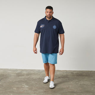 North Latitude / North Latitude Denim Pique polo w/chest embroidery Polo SS 0580 Navy Blue