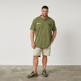 North Latitude / North Latitude Denim Pique polo w/chest embroidery Polo SS 0660 Olive Green