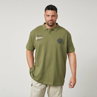 North Latitude / North Latitude Denim Pique polo w/chest embroidery Polo SS 0660 Olive Green