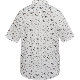 North Latitude / North Latitude Denim Printed Linen Shirt SS Shirt SS 0000 White