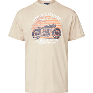 North Latitude / North Latitude Denim Printed t-shirt T-shirt 0730 SAND