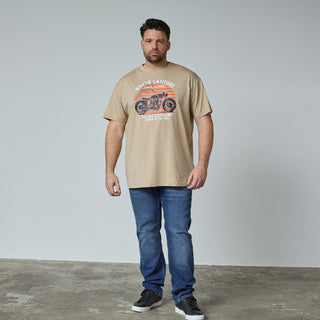 North Latitude / North Latitude Denim Printed t-shirt T-shirt 0730 SAND
