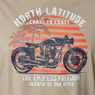 North Latitude / North Latitude Denim Printed t-shirt T-shirt 0730 SAND