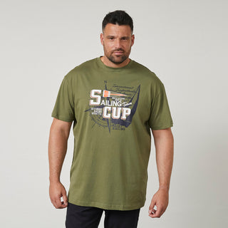 North Latitude / North Latitude Denim Printed t-shirt T-shirt 0660 Olive Green