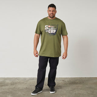North Latitude / North Latitude Denim Printed t-shirt T-shirt 0660 Olive Green
