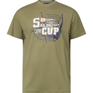 North Latitude / North Latitude Denim Printed t-shirt T-shirt 0660 Olive Green