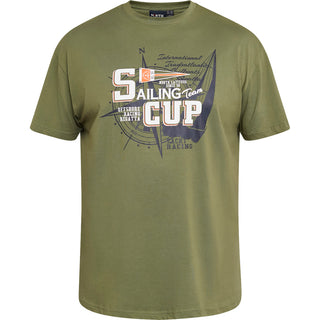 North Latitude / North Latitude Denim Printed t-shirt T-shirt 0660 Olive Green