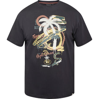 North Latitude / North Latitude Denim Printed t-shirt T-shirt 0099 Black