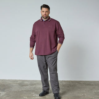 North Latitude / North Latitude Denim SUPERFLEX POLO T-SHIRT LS Polo LS 0370 Aubergine