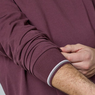 North Latitude / North Latitude Denim SUPERFLEX POLO T-SHIRT LS Polo LS 0370 Aubergine