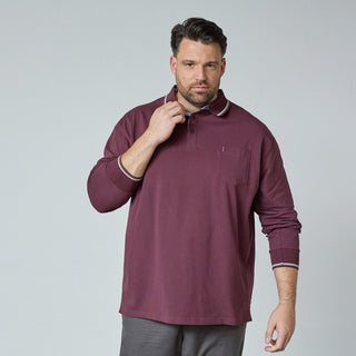 North Latitude / North Latitude Denim SUPERFLEX POLO T-SHIRT LS Polo LS 0370 Aubergine