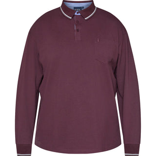 North Latitude / North Latitude Denim SUPERFLEX POLO T-SHIRT LS Polo LS 0370 Aubergine