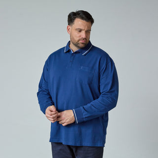 North Latitude / North Latitude Denim SUPERFLEX POLO T-SHIRT LS Polo LS 0540 Mid Blue