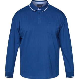 North Latitude / North Latitude Denim SUPERFLEX POLO T-SHIRT LS Polo LS 0540 Mid Blue