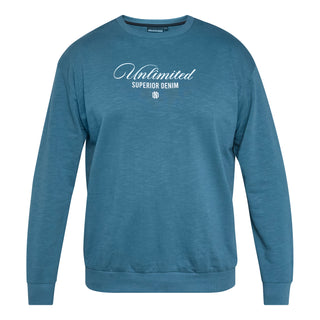 North Latitude / North Latitude Denim SWEAT NECKMOON Sweatshirt 0575 Petrol Blue