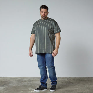 North Latitude / North Latitude Denim Striped T-Shirt T-shirt 2640 Dark Dust Green