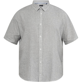 North Latitude / North Latitude Denim Striped linen shirt Shirt SS 2640 Dark Dust Green