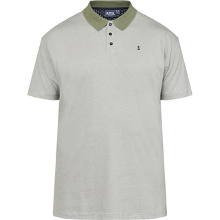 North Latitude / North Latitude Denim Striped yarn dyed polo Polo SS 0660 Olive Green