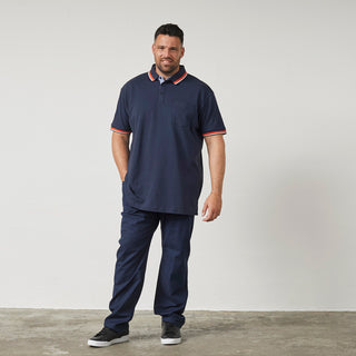 North Latitude / North Latitude Denim Superflex pique Polo Polo SS 0580 Navy Blue