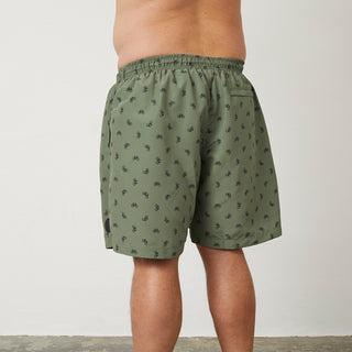 North Latitude / North Latitude Denim Swim Shorts AOP Swimshorts 0660 Olive Green