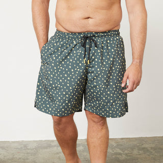 North Latitude / North Latitude Denim Swim Shorts AOP Swimshorts 2640 Dark Dust Green