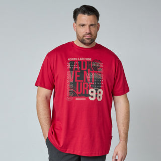 North Latitude / North Latitude Denim T-SHIRT T-shirt 0309 Paprika
