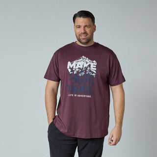 North Latitude / North Latitude Denim T-SHIRT T-shirt 0370 Aubergine