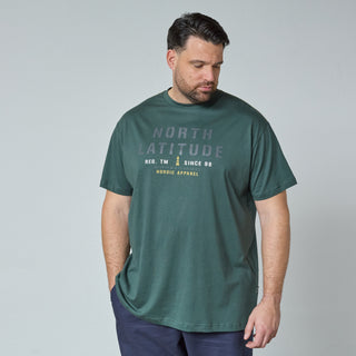 North Latitude / North Latitude Denim T-SHIRT T-shirt 0680 Dark Green
