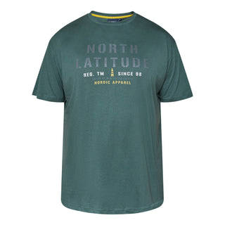 North Latitude / North Latitude Denim T-SHIRT T-shirt 0680 Dark Green