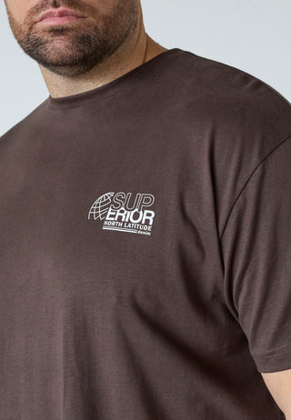 North Latitude / North Latitude Denim T-SHIRTS SS T-shirt 0780 Dark Brown