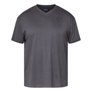 North Latitude / North Latitude Denim T-SHIRT V NECK T-shirt 0080 Dark Grey Charcole