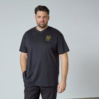 North Latitude / North Latitude Denim T-SHIRT V NECK T-shirt 0099 Black