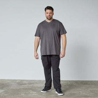 North Latitude / North Latitude Denim T-SHIRT V NECK T-shirt 0080 Dark Grey Charcole