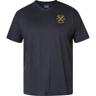 North Latitude / North Latitude Denim T-SHIRT V NECK T-shirt 0099 Black