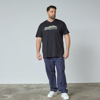 North Latitude / North Latitude Denim T-SHIRT V NECK SS T-shirt 0099 Black