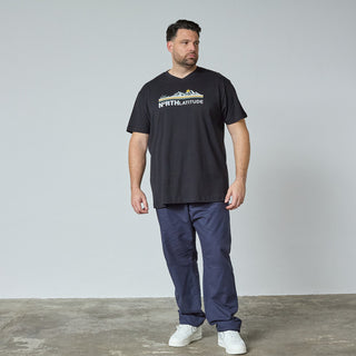 North Latitude / North Latitude Denim T-SHIRT V NECK SS T-shirt 0099 Black