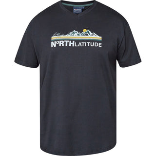 North Latitude / North Latitude Denim T-SHIRT V NECK SS T-shirt 0099 Black