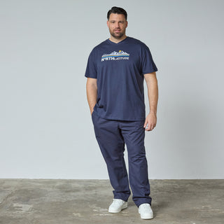 North Latitude / North Latitude Denim T-SHIRT V NECK SS T-shirt 0580 Navy Blue