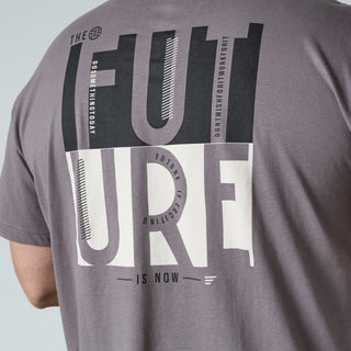 North Latitude / North Latitude Denim T-SHIRT WITH BACK PRINT T-shirt 0075 Steel Grey