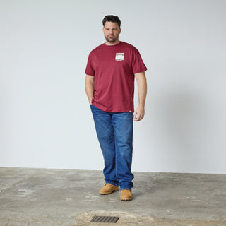 North Latitude / North Latitude Denim T-SHIRT WITH PRINT T-shirt 0481 Wine red