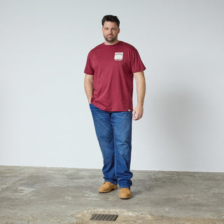 North Latitude / North Latitude Denim T-SHIRT WITH PRINT T-shirt 0481 Wine red