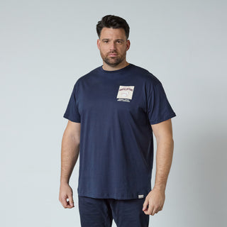 North Latitude / North Latitude Denim T-SHIRT WITH PRINT T-shirt 0580 Navy Blue