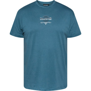 North Latitude / North Latitude Denim T-SHIRT WITH PRINT T-shirt 0575 Petrol Blue
