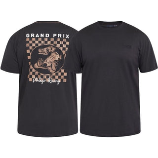 North Latitude / North Latitude Denim T-Shirt Back Print T-shirt 0099 Black