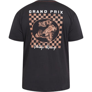 North Latitude / North Latitude Denim T-Shirt Back Print T-shirt 0099 Black